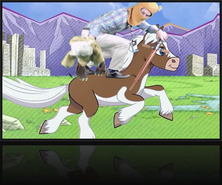 Walk-out loop onsite — Ride Buttercup screen with an attendee